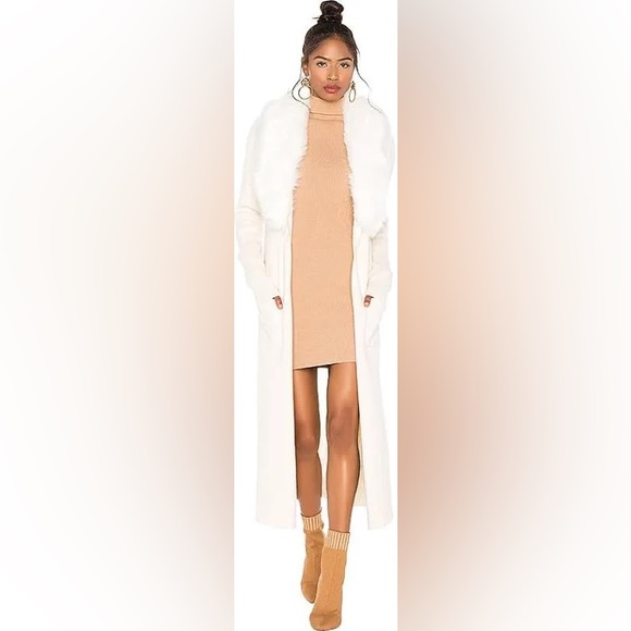 Show Me Your Mumu Lombardi Faux Fur Long Cardigan - Picture 2 of 5